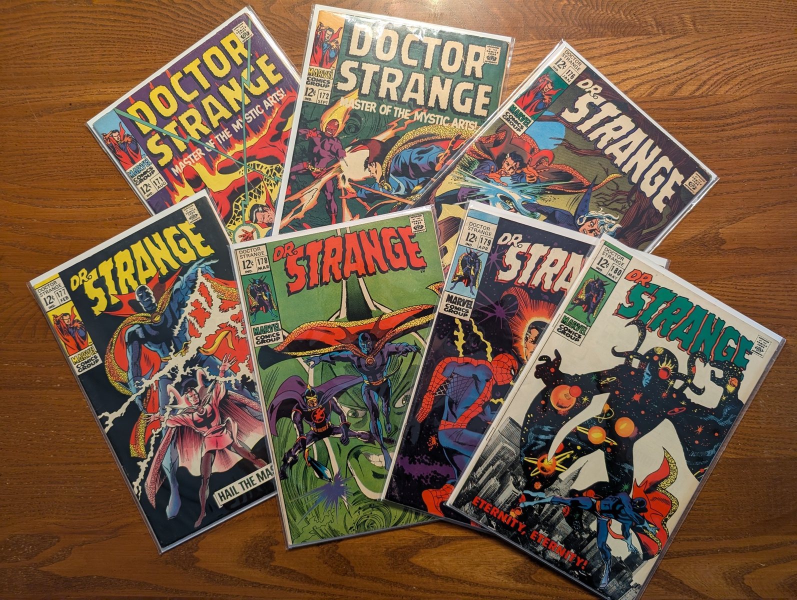A group of Doctor Strange comics newly added to Showcase 6