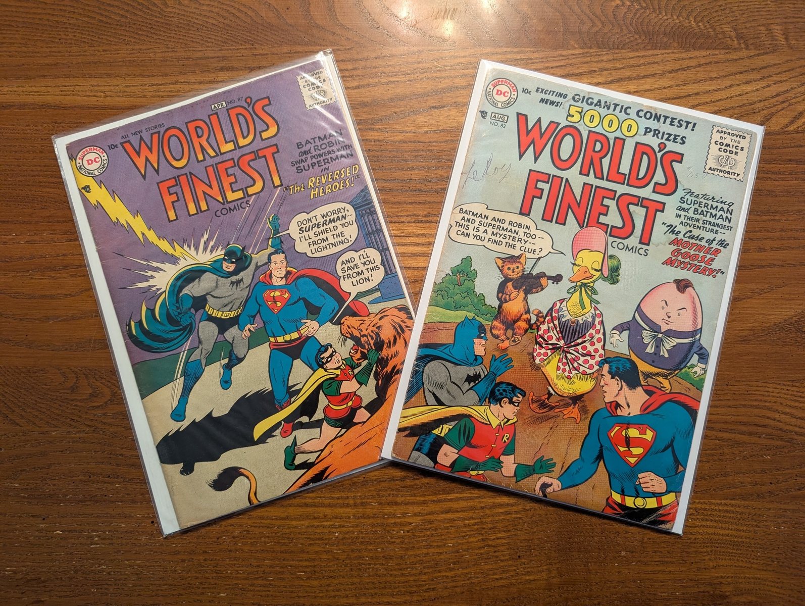 World’s Finest Comics issues 83 and 87